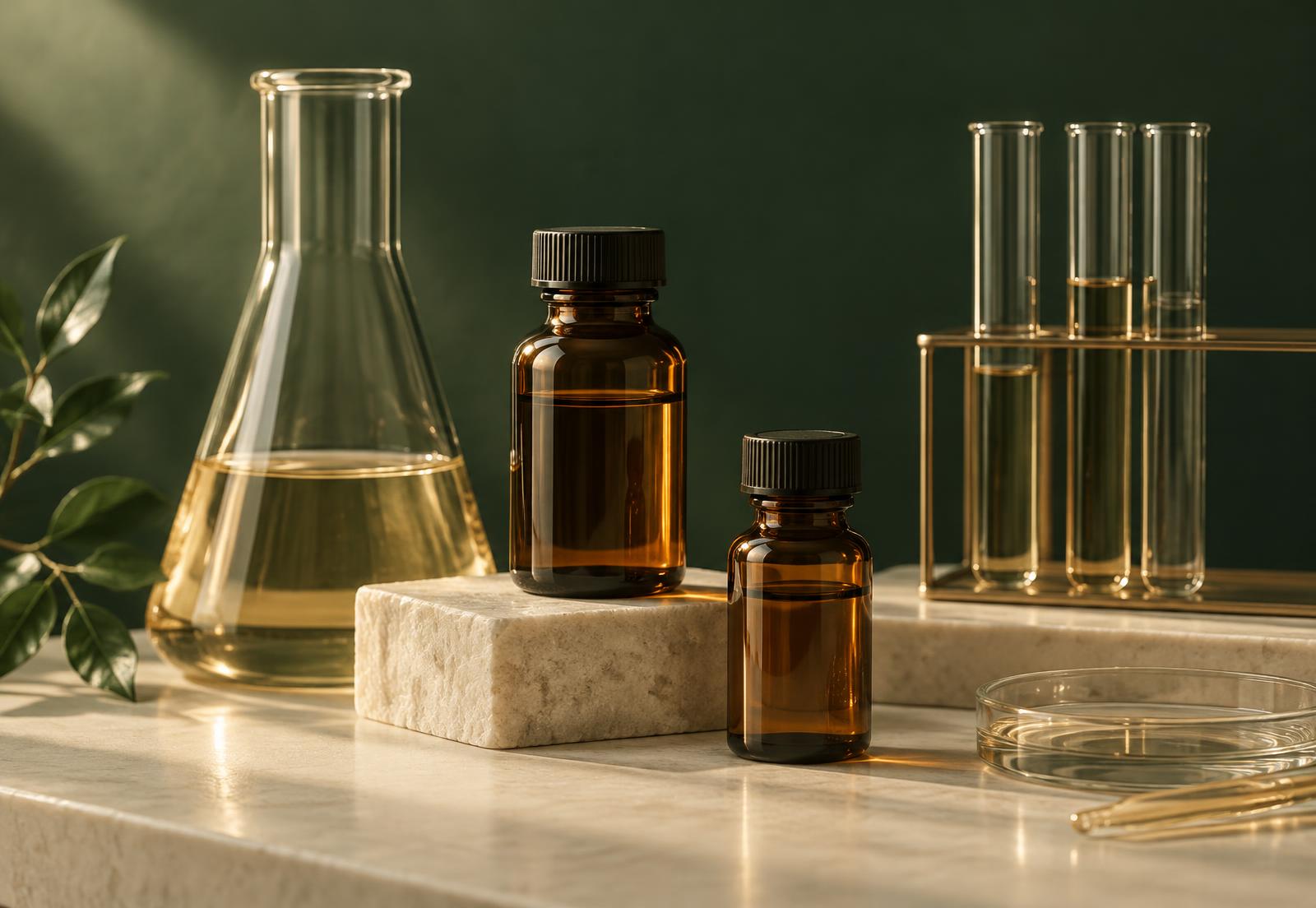 Laboratory glassware and reagent bottles